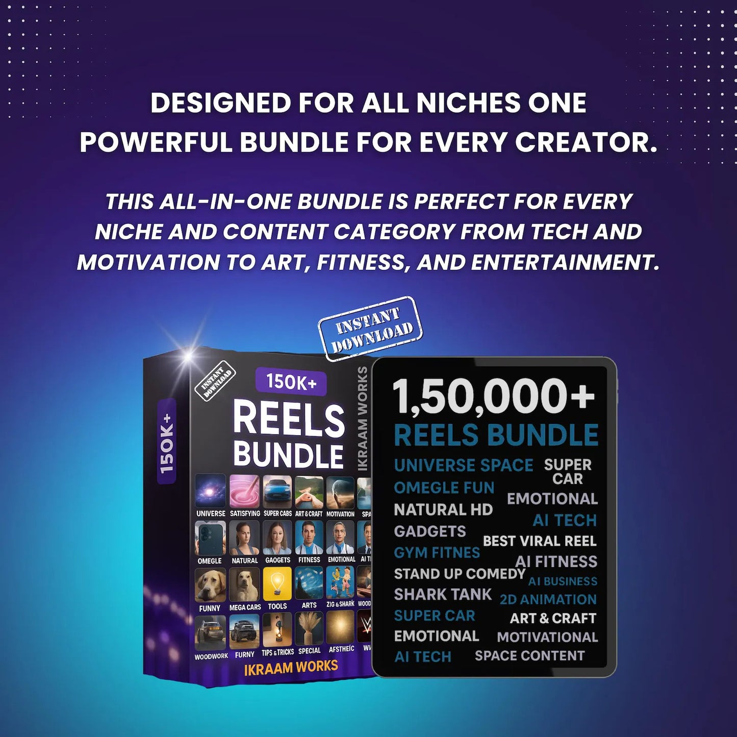 1,50,000+ Ultimate Mega Reels Bundle